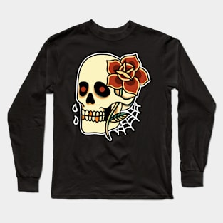 skull rose Long Sleeve T-Shirt